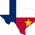 Texas State Flag Map